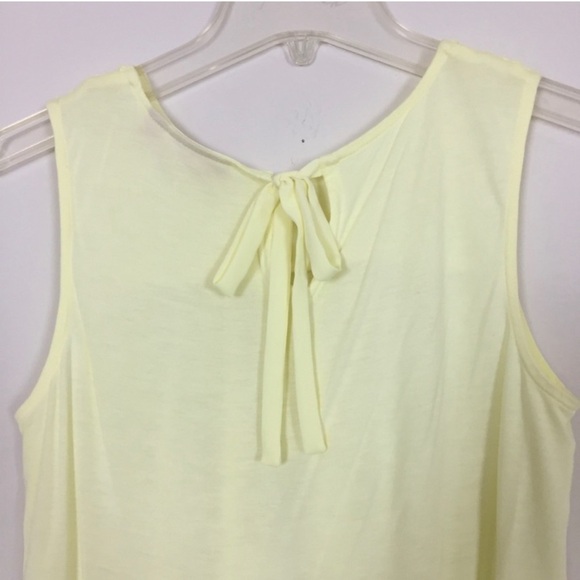 Elle Lemon Yellow Sleeveless Blouse Size XS - Picture 3 of 8